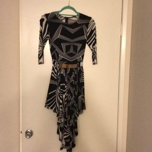 Black and white dress